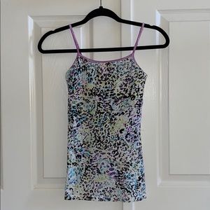NWOT Aeropostale Y2K Rainbow Leopard Spaghetti Tank Top
